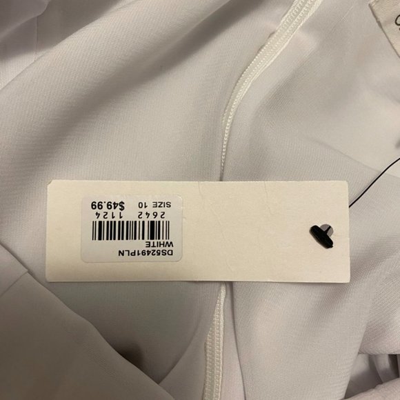 white size 10 glassons strapless mini dress - Picture 4 of 4